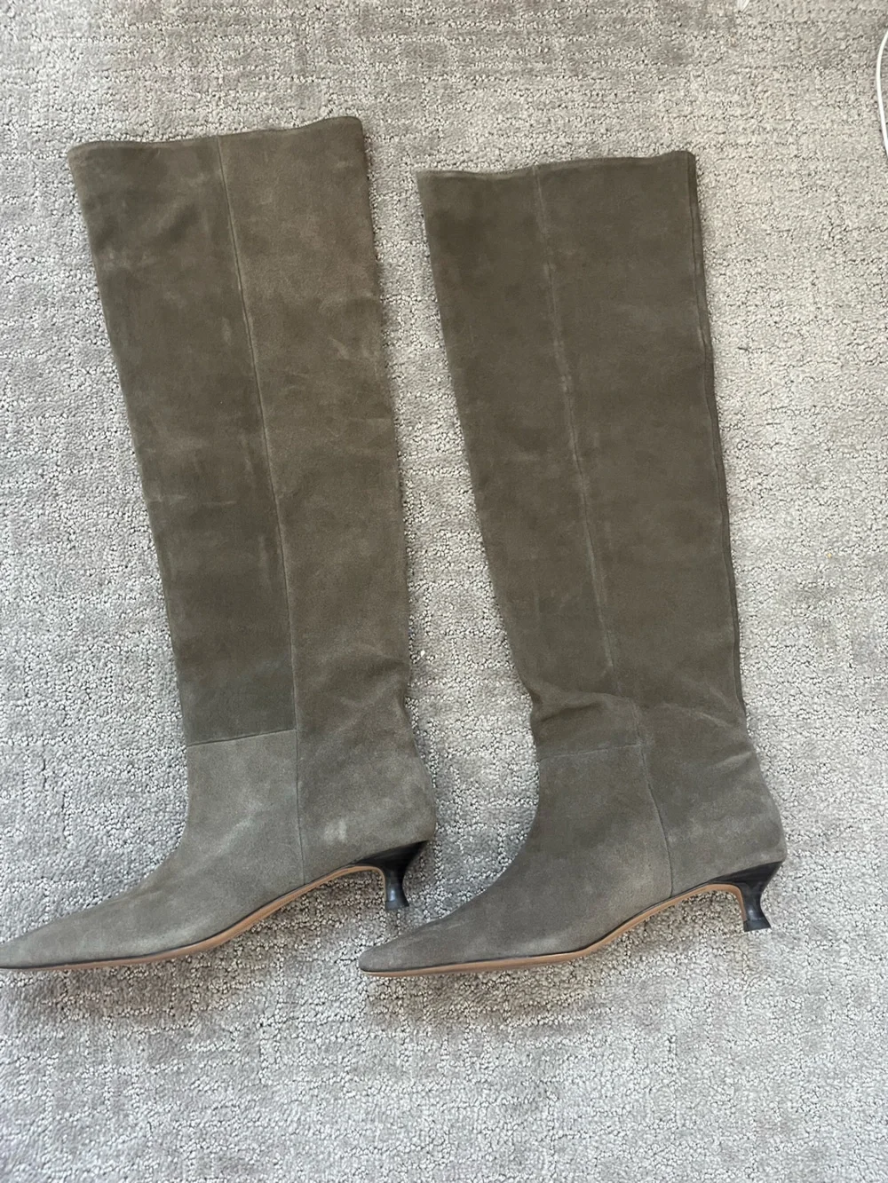 Aldo Suede Over-the-Knee Pointed-Toe Boots